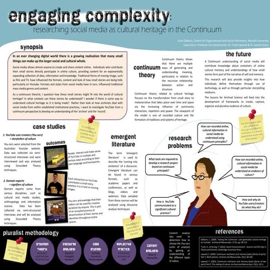 AERI 2011 poster (winner) on engaging complexity