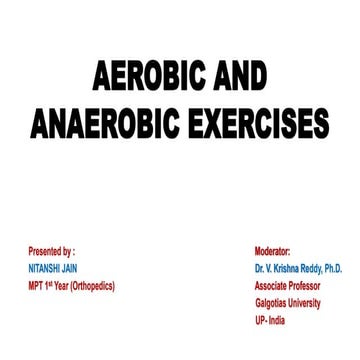 AEROBIC AND ANAEROBIC EXERCISE PRINCIPLES