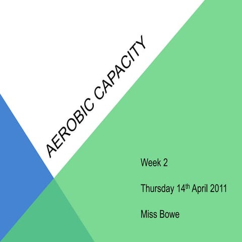 Aerobic Capacity lesson 1 | PPTX