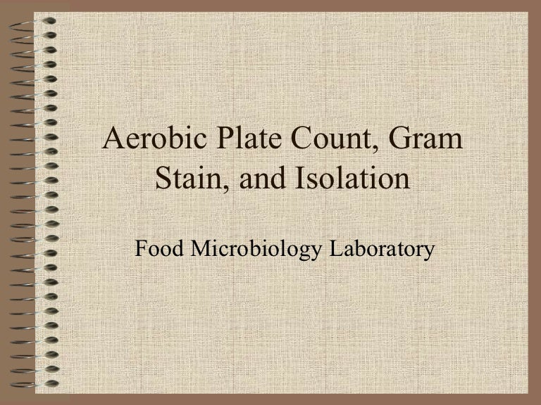 Aerobic plate count,