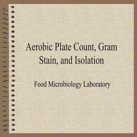 Aerobic plate count,