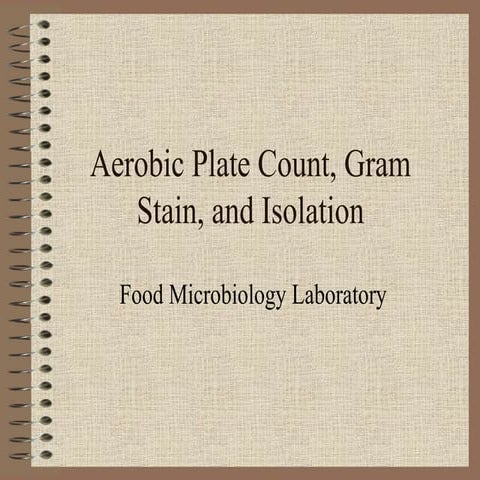 Aerobic plate count,