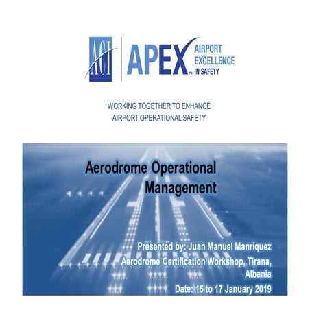 Aerodrome Operational Management Guidance