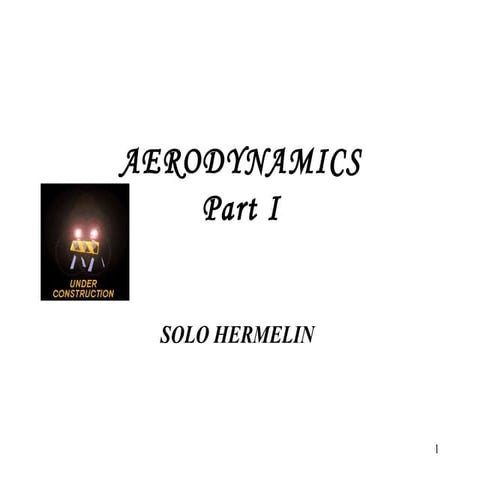 Aerodynamics   part i