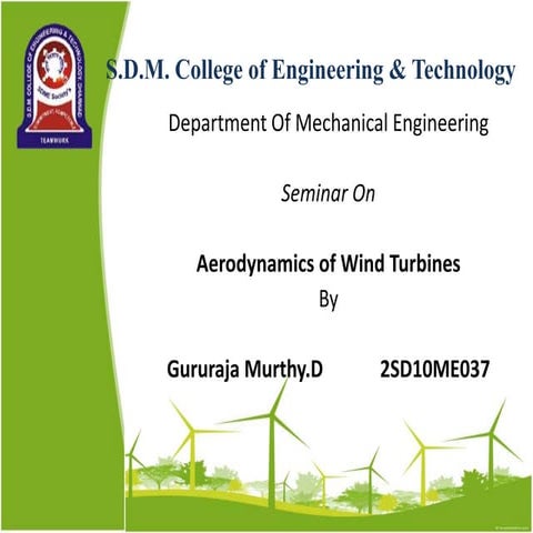 Aerodynamics of windturbines