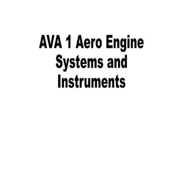Aero engine systems and instruments AVA 1
