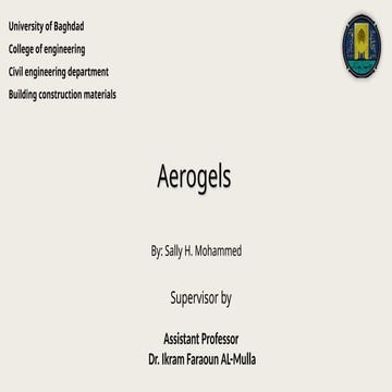 aerogels presented by Sally Hashim .pptx