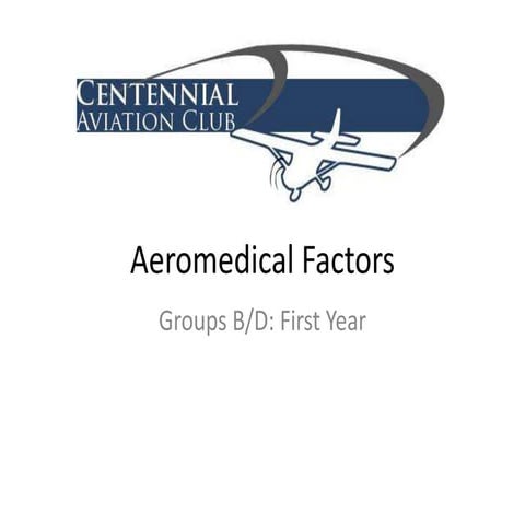 Aeromedical Factors (Groups B/D)