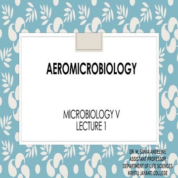 Aeromicrobiology