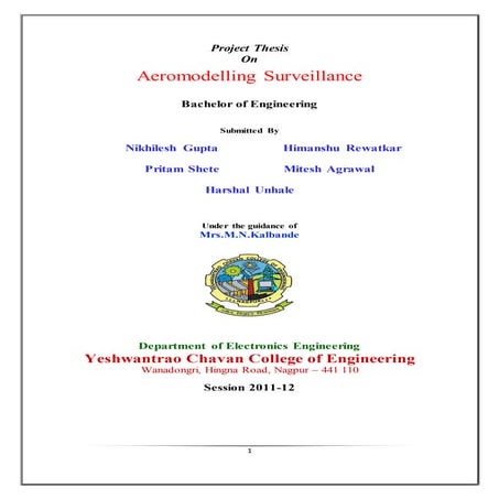 Aeromodelling surveillance thesis