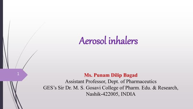 Dry Powder Inhaler(DPI) | PPTX
