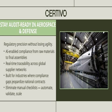 Aerospace Compliance for aviation and defence industry powered by ...