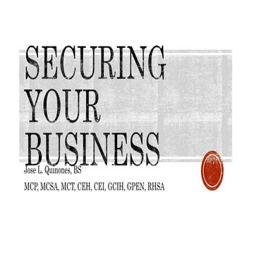 Securing Your Business