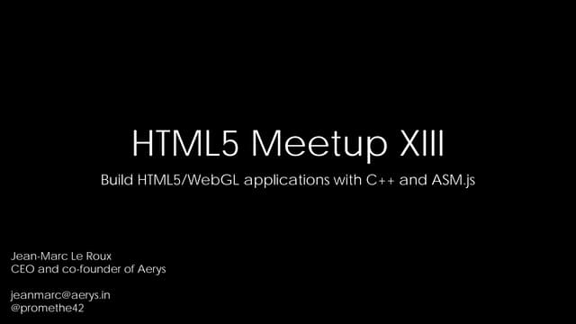 Minko - Build WebGL applications wi...