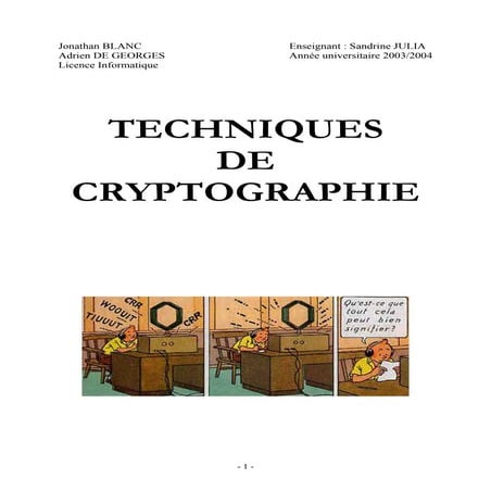 Technique de Cryptographie AES, DES et RSA