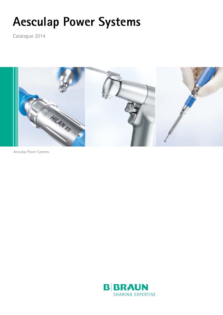 Aesculap power systems catalogue 2014