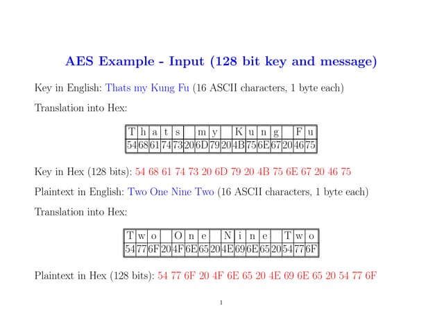 AES Solved Example on Encryption all rounds.pdf
