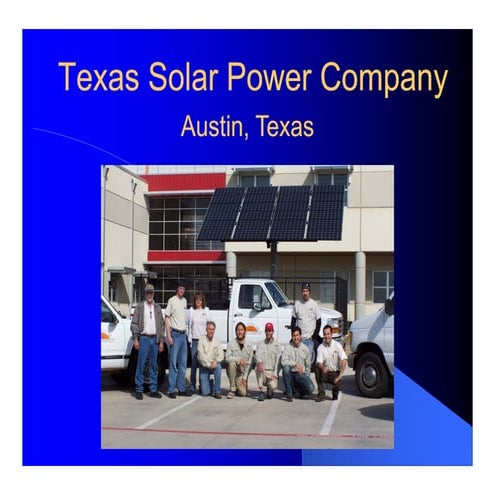 Solar 101 Austin Energy Commercial Customers