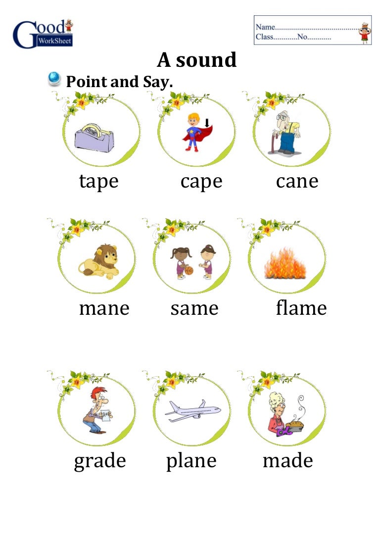 Phonics A e sound 1