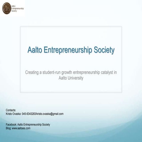 Aalto Entrepreneurship Society