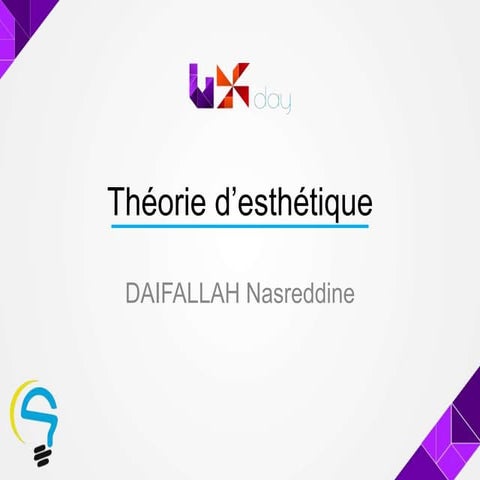 Théorie d’esthétique - UX Day