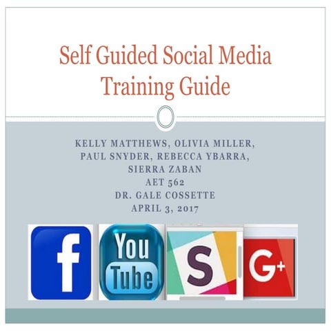 Aet 562. self guided social media training. ltc. week 6 (2)