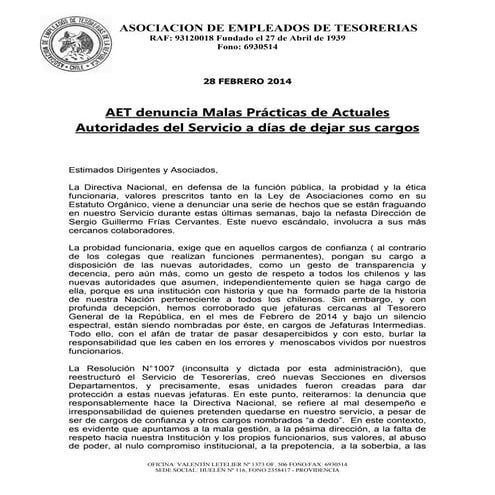 Aet denuncia graves_practicas_por_autoridades_salientes_28_febrero_2014 (1)