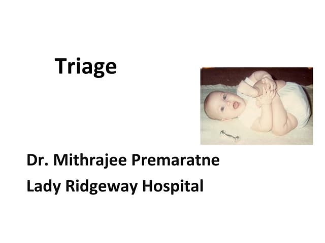 A & E TRAIAGE