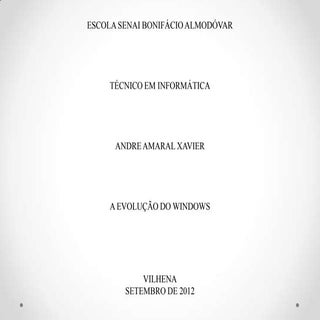 A evolução do windows
