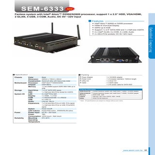 Aewin fanless system sem6333 intel ...