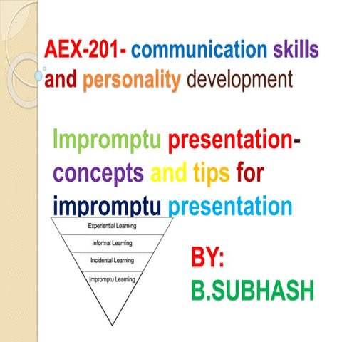 communication skills and personality development