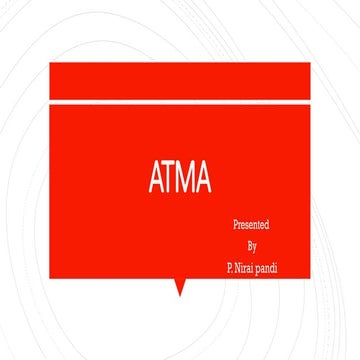 Agricultural Technology Management Agency pdf | PPTX