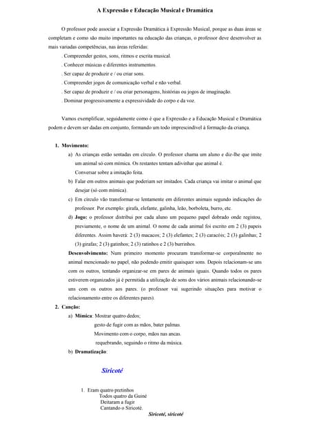 A ExpressãO E EducaçãO Musical E Dr...