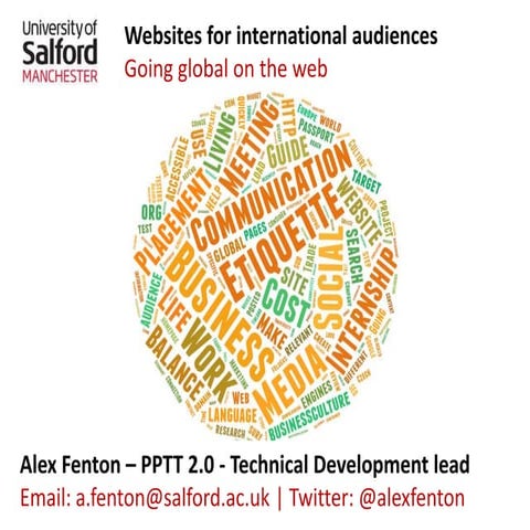 Making your Web Site Accessible and International 