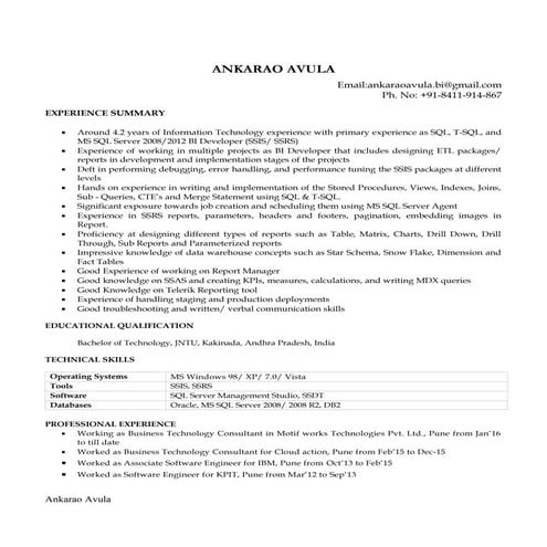 AnkaraoA_MSBI_Profile