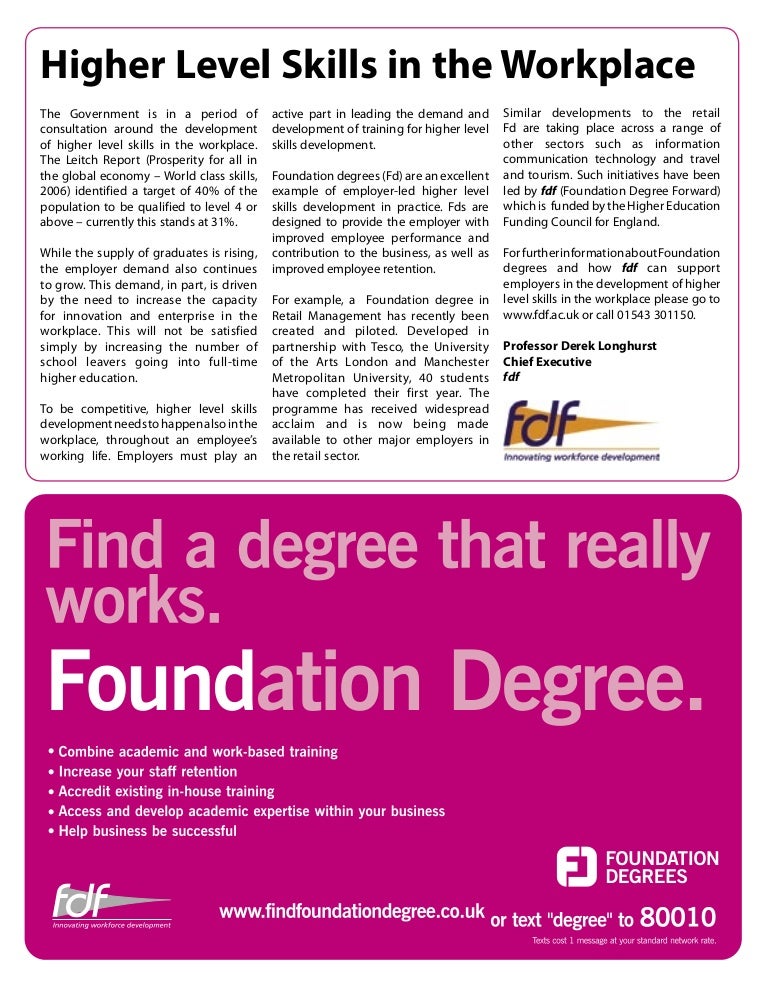 Foundation Degree Forward