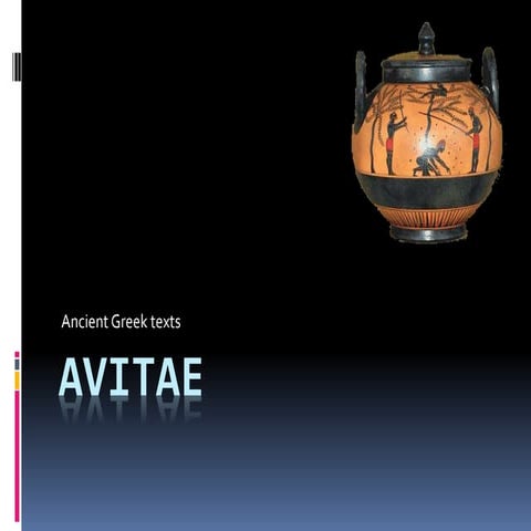 AVITAE Ancient Greek texts