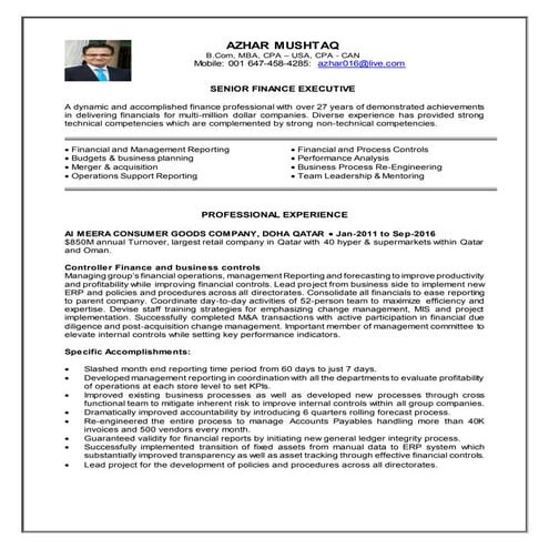 Resume Azhar Oct-16 | DOCX