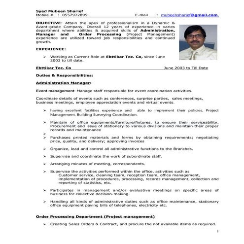 Administration Manager | DOC