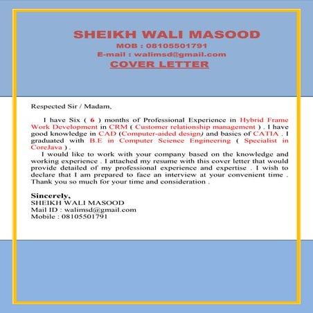 ResumeSHEIKHwaliMASOOD