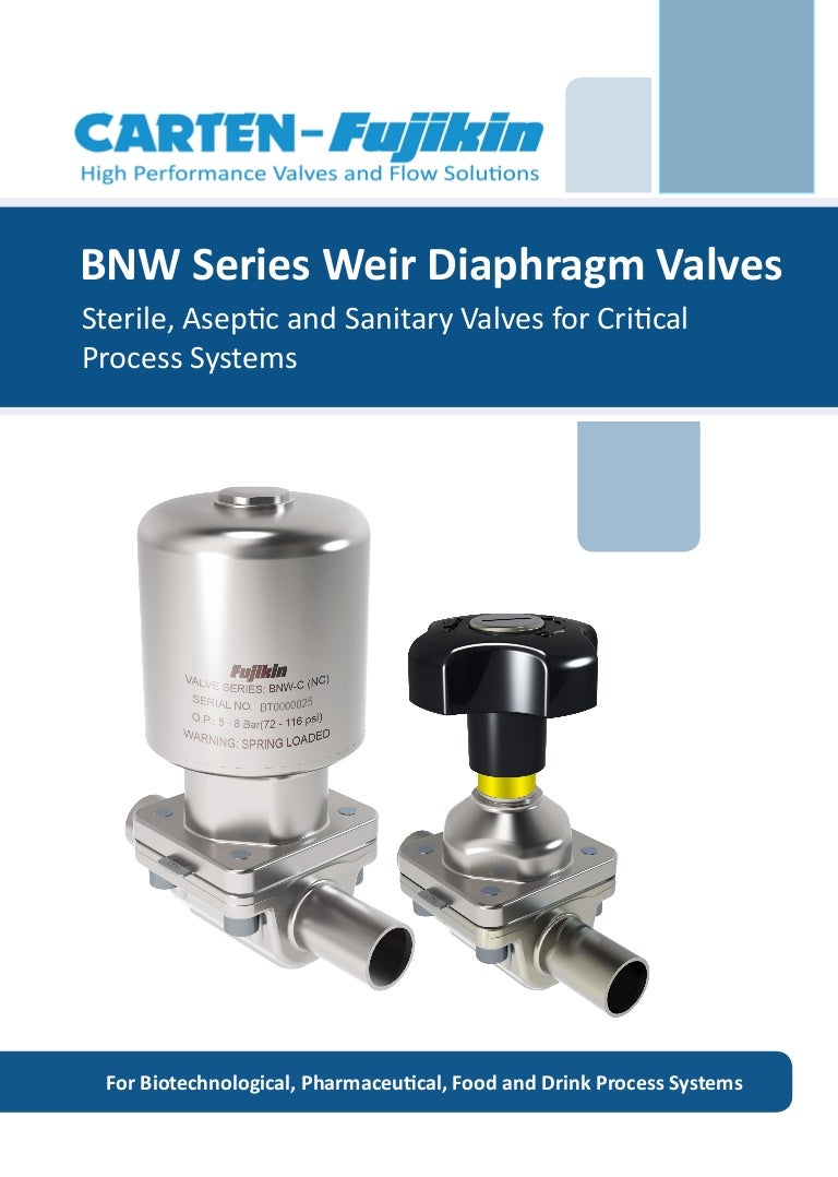 CartenFujikin BNW Series Diaphragm Valves