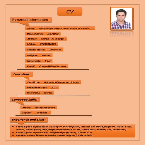 Mohammed en cv pdf