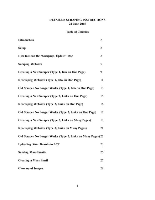 Detailed Scraping Instructions