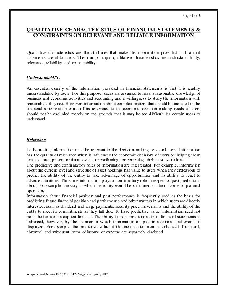 qualitative-characteristics-of-financial-statements-constraints-on