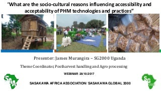 What are the socio-cultural reasons influencing accessibility and acceptability of PHM technologies and practices