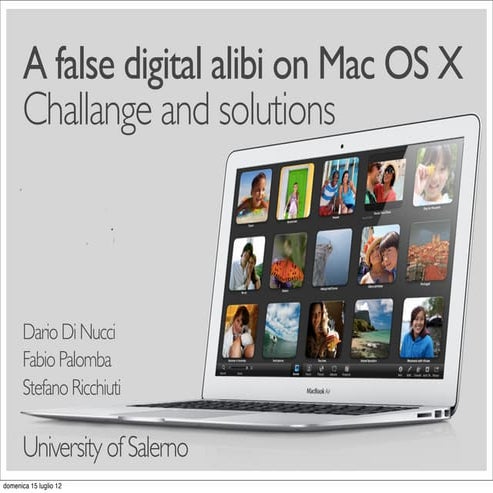 A false digital alibi on Mac OS X