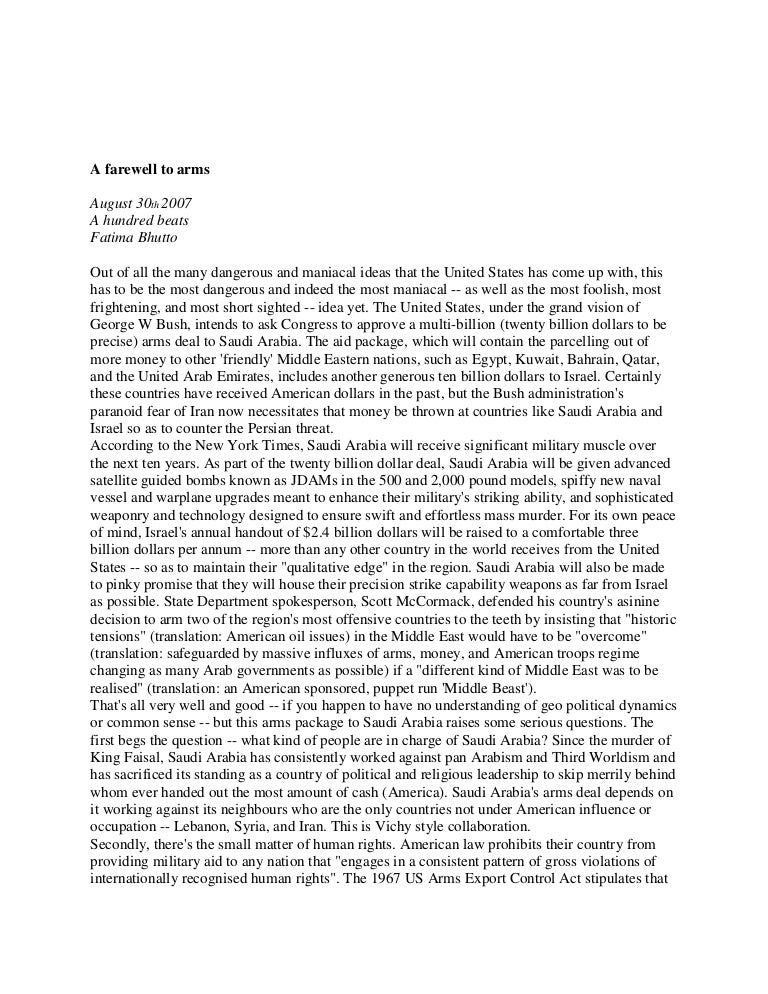 Farewell to arms essay vce picture