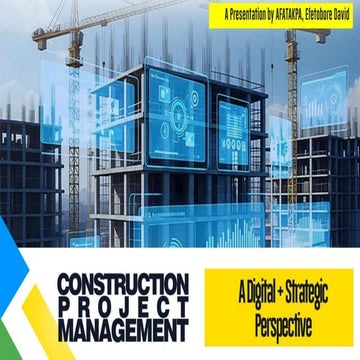 A Digital and Strategy Combo to Construction Project Management in ...