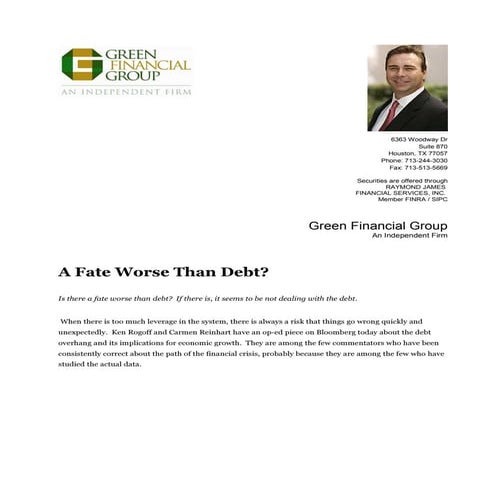 A Fate Worse Than Debt?