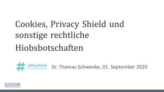 Onlinemarketing on the Edge - 100.000 Euro Bußgeld für ein Cookie? #AFBMC